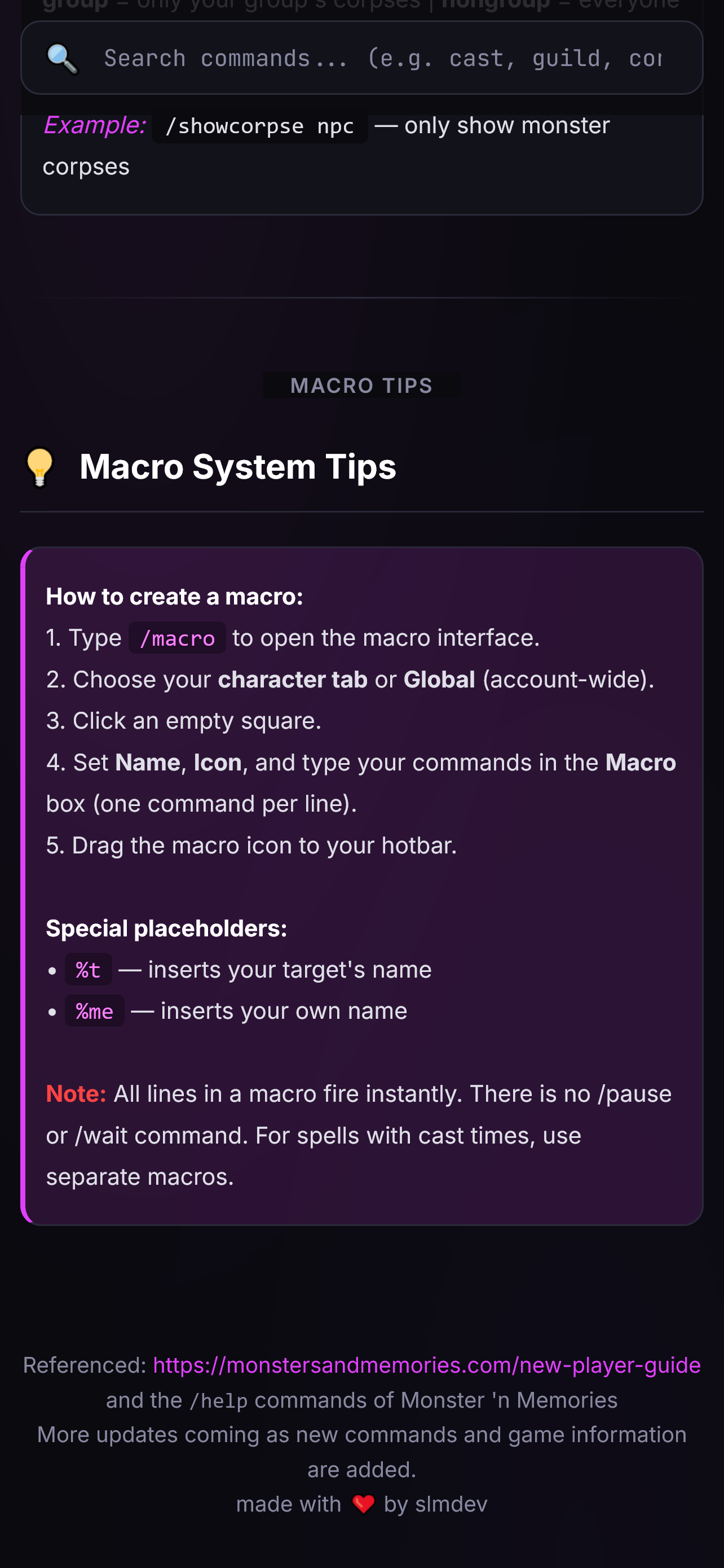 Mobile command builder - Interactive parameter selection